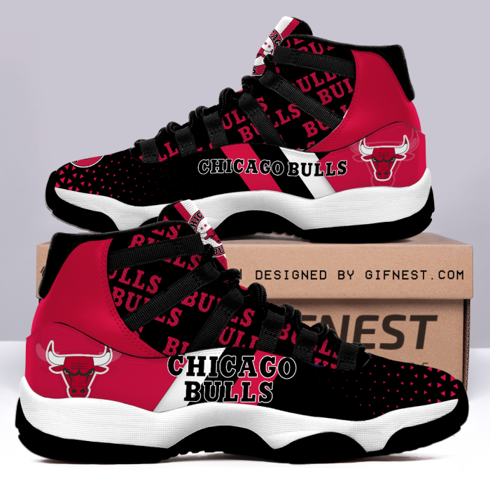 Chicago Bulls Air Jordan 11 Custom Sneaker For Fans