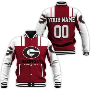 Georgia Bulldogs Athletics Ncaa For Bulldogs Lover 3D Printed Hoodie 3D Personalized Baseball Jacket BJ0071