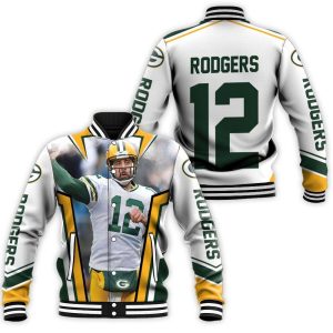 Green Bay Packer Aaron Rodgers Legendary Baseball Jacket