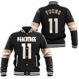 Trae Young Atlanta Hawks Black City Edition Inspired Style Baseball Jacket