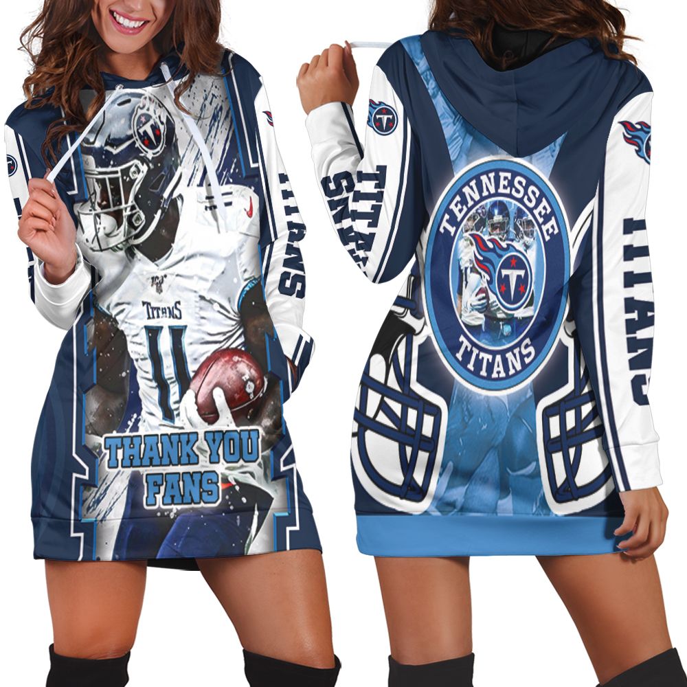 A.J Brown #11 Tennessee Titans Afc South Champions Super Bowl 2021 Hoodie Dress