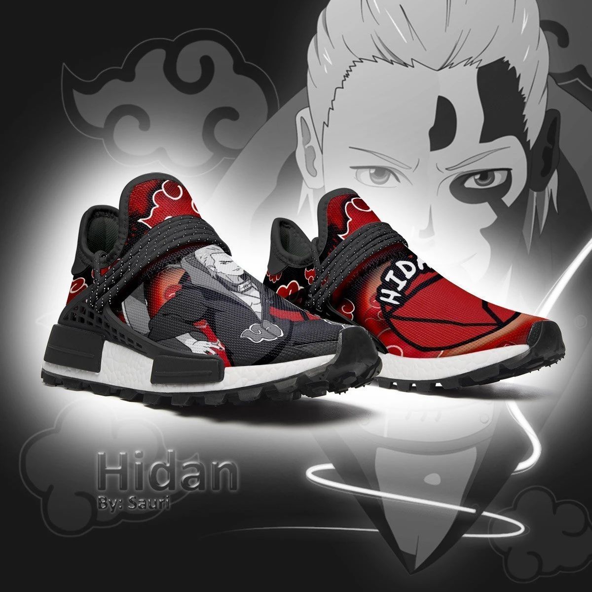 Akatsuki Hidan Shoes Costume Naruto Anime Sneakers - NMD Sneakers For Fan
