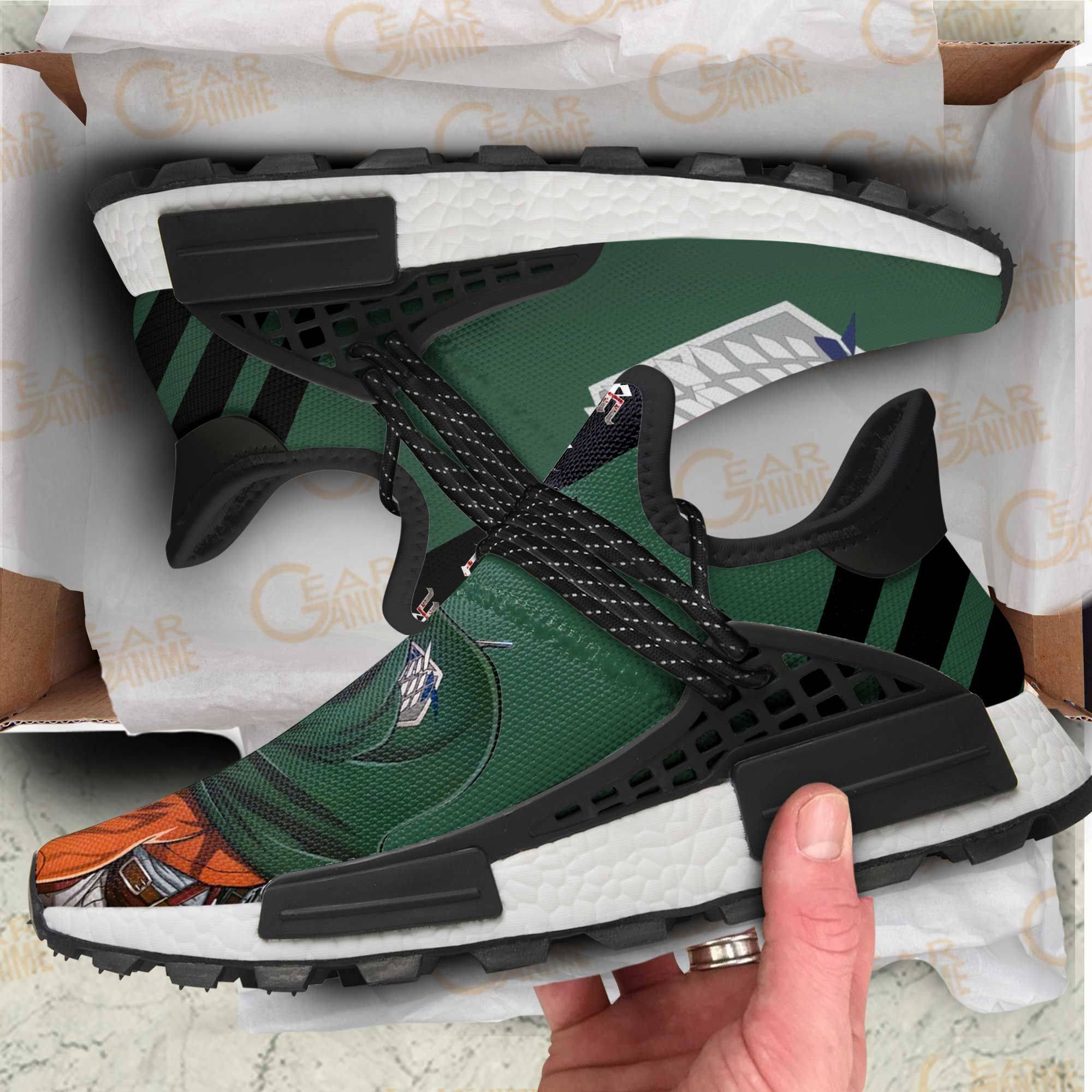 AOT Levi Ackerman Shoes Attack On Titan Anime Shoes TT11 - NMD Sneakers For Fan