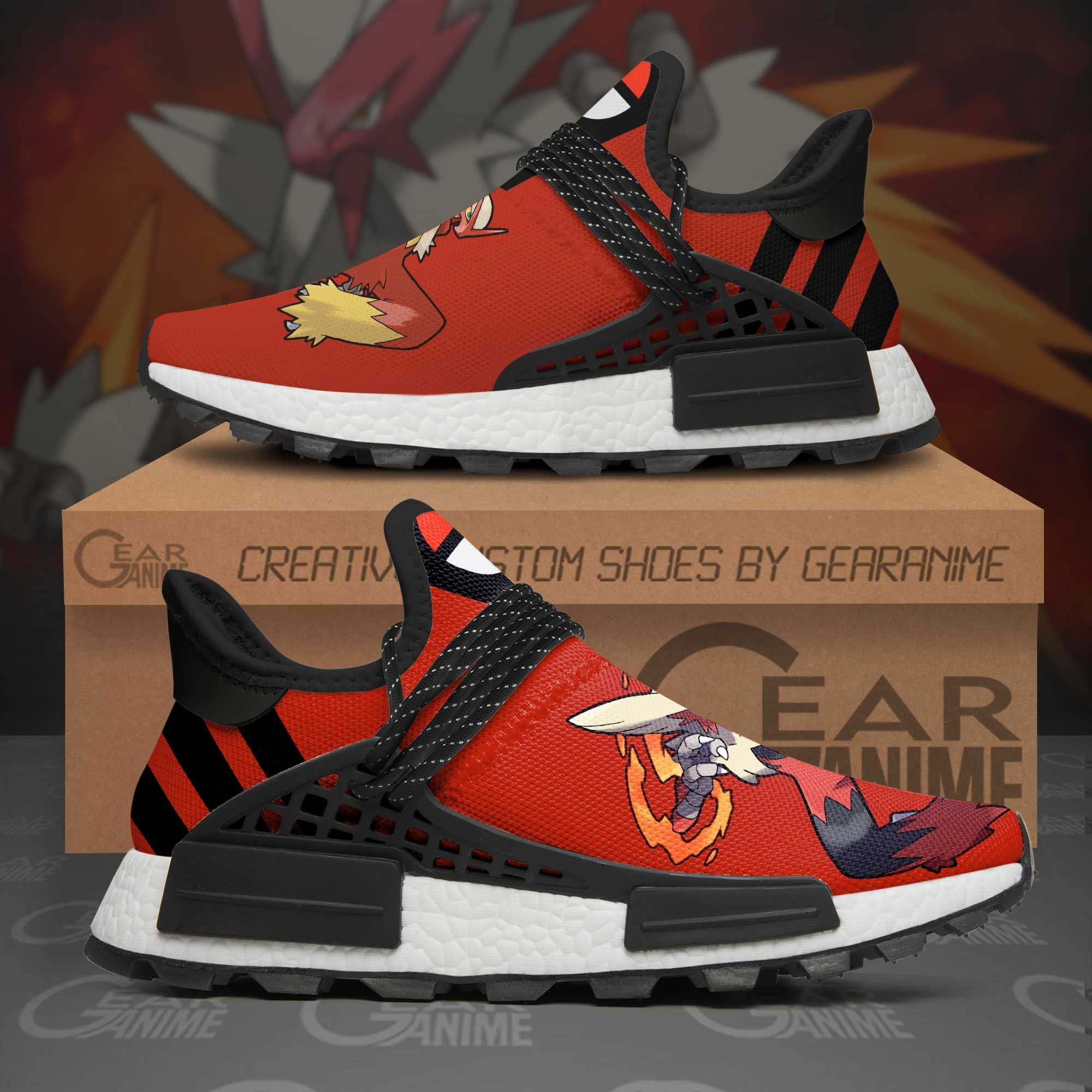 Blaziken Shoes Pokemon Custom Anime Shoes TT11 - NMD Sneakers For Fan