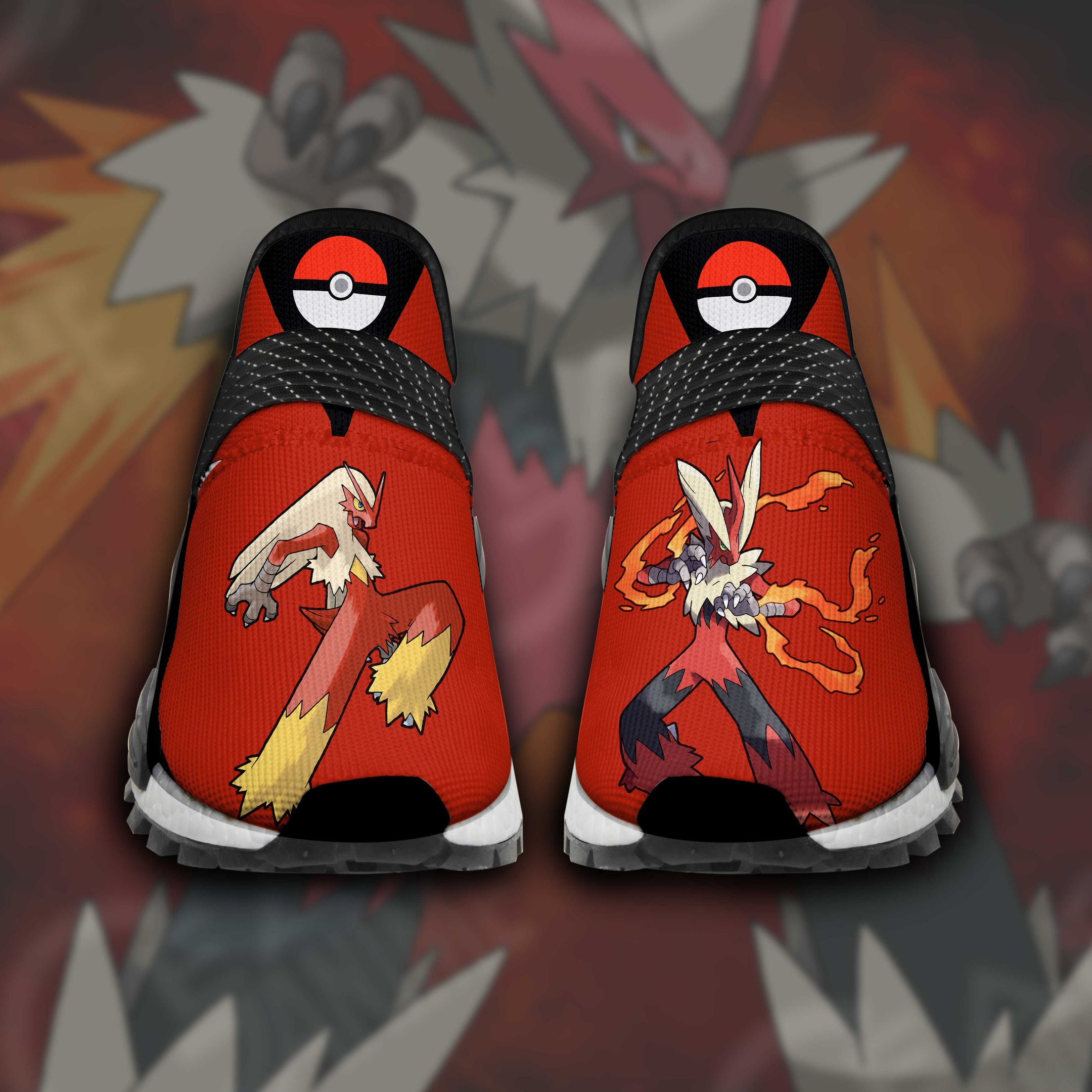 Blaziken Shoes Pokemon Custom Anime Shoes TT11 - NMD Sneakers For Fan