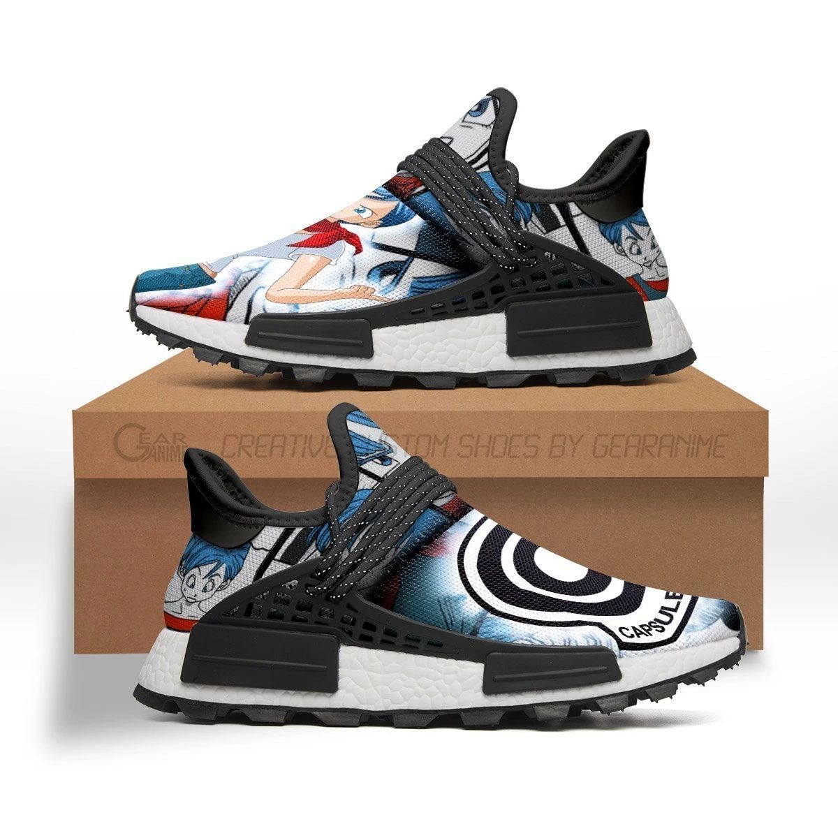 Bulma Shoes Capsule Symbol Dragon Ball Z Anime Sneakers - NMD Sneakers For Fan