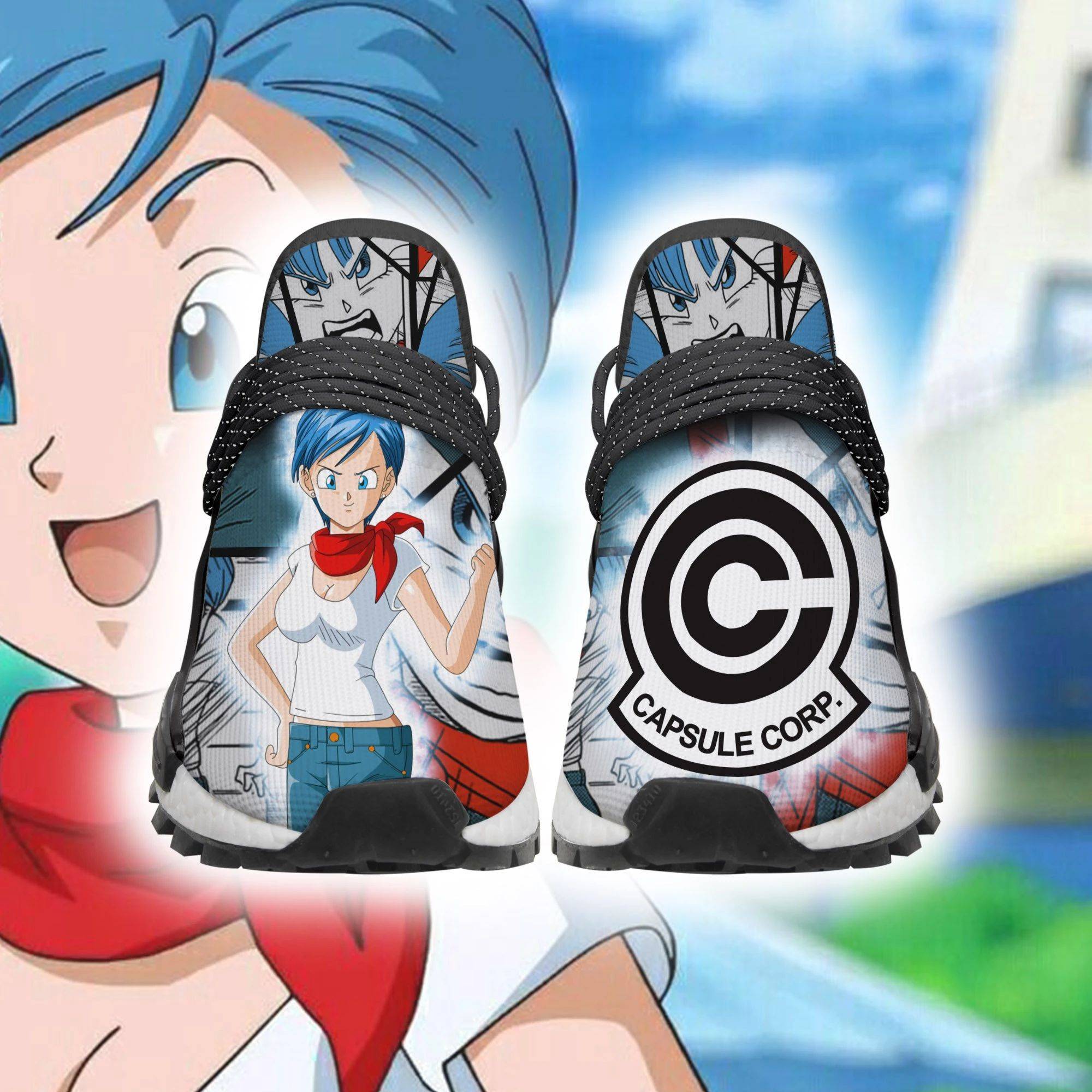 Bulma Shoes Capsule Symbol Dragon Ball Z Anime Sneakers - NMD Sneakers For Fan