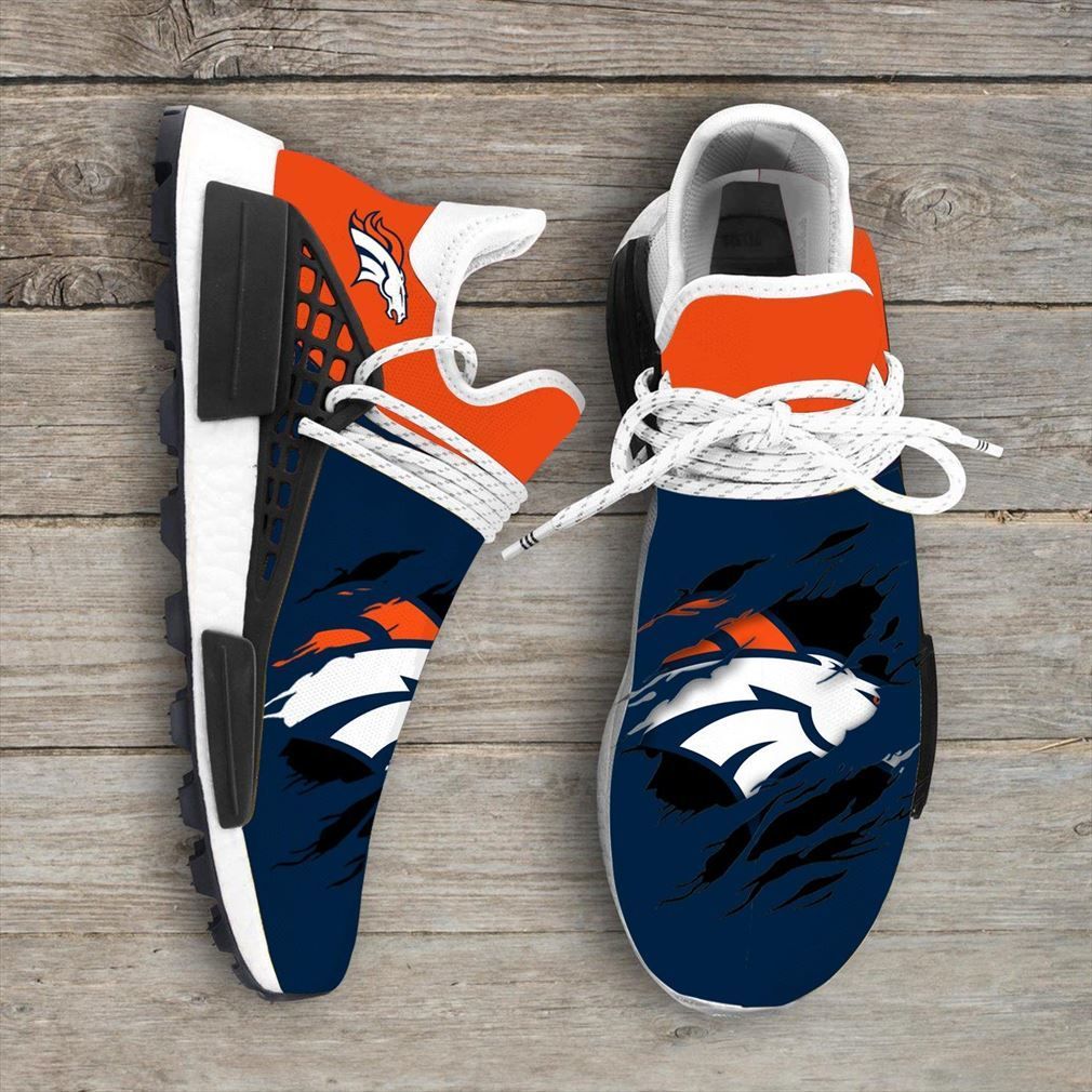 Denver Broncos NFL Sport Teams NMD Human Race Shoes Running Sneakers NMD Sneakers
