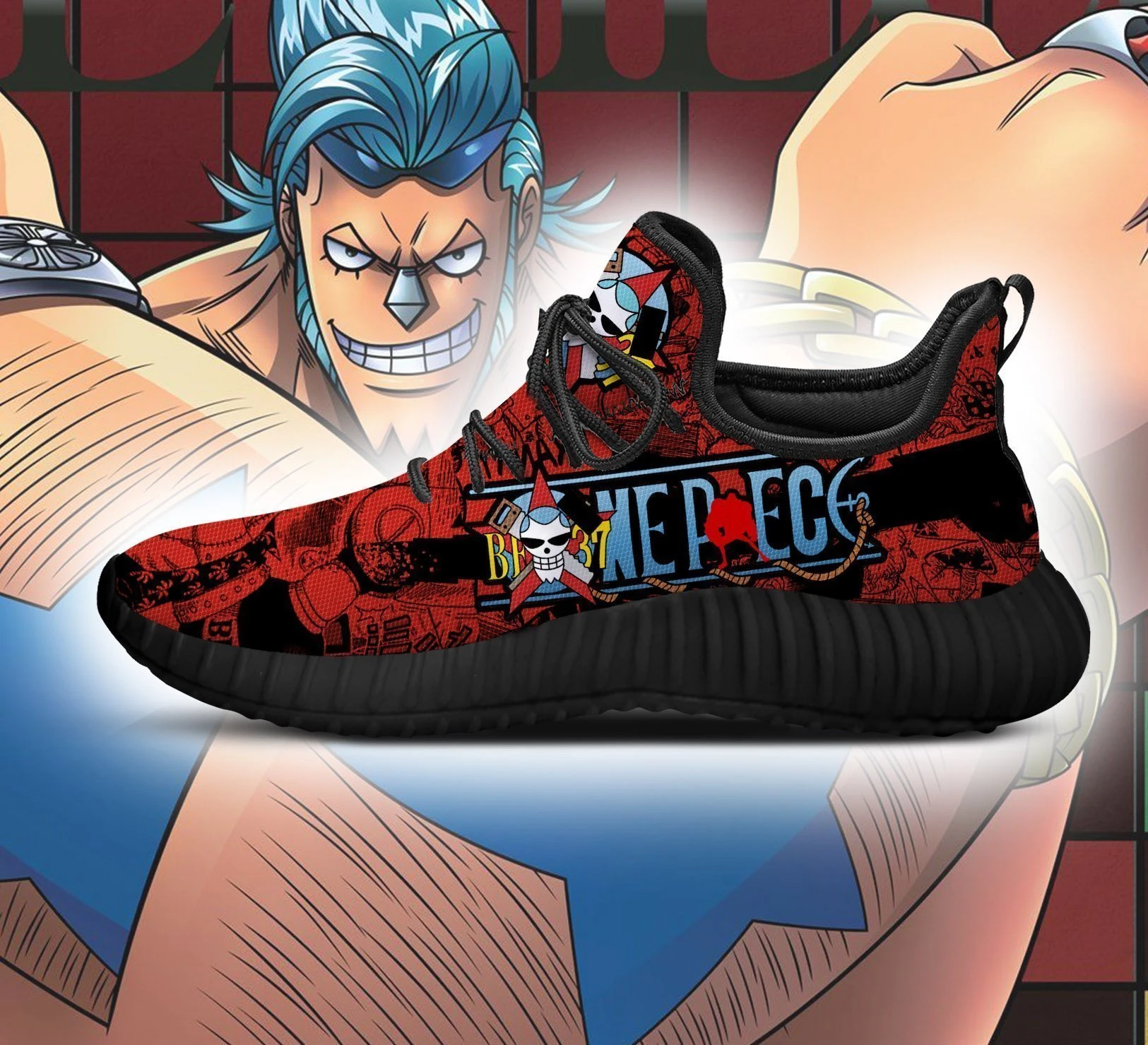 Franky Reze Shoes One Piece Anime Shoes Fan Gift Idea TT04