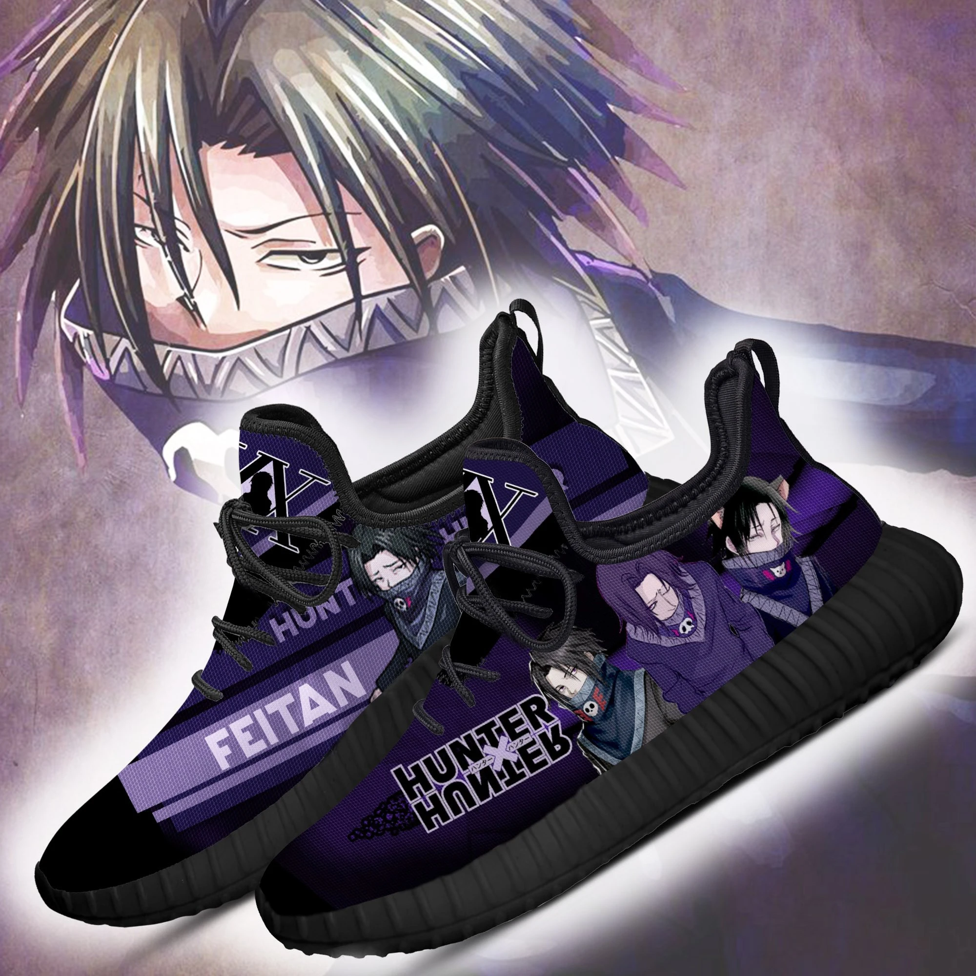 Hunter X Hunter Feitan Reze Shoes Custom HxH Anime Sneakers