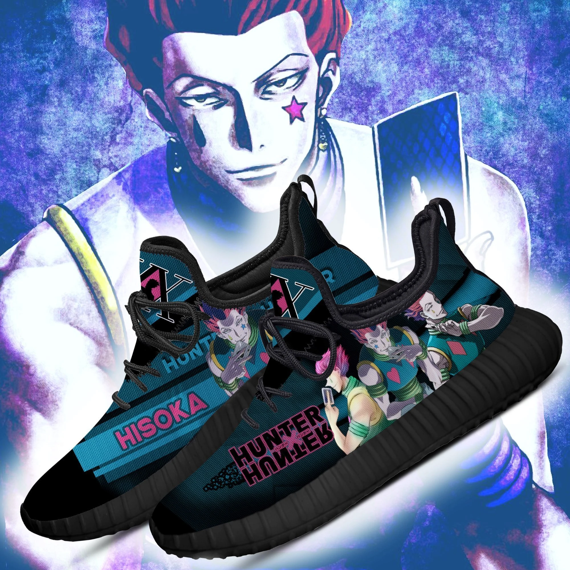 Hunter X Hunter Hisoka Reze Shoes Custom HxH Anime Sneakers