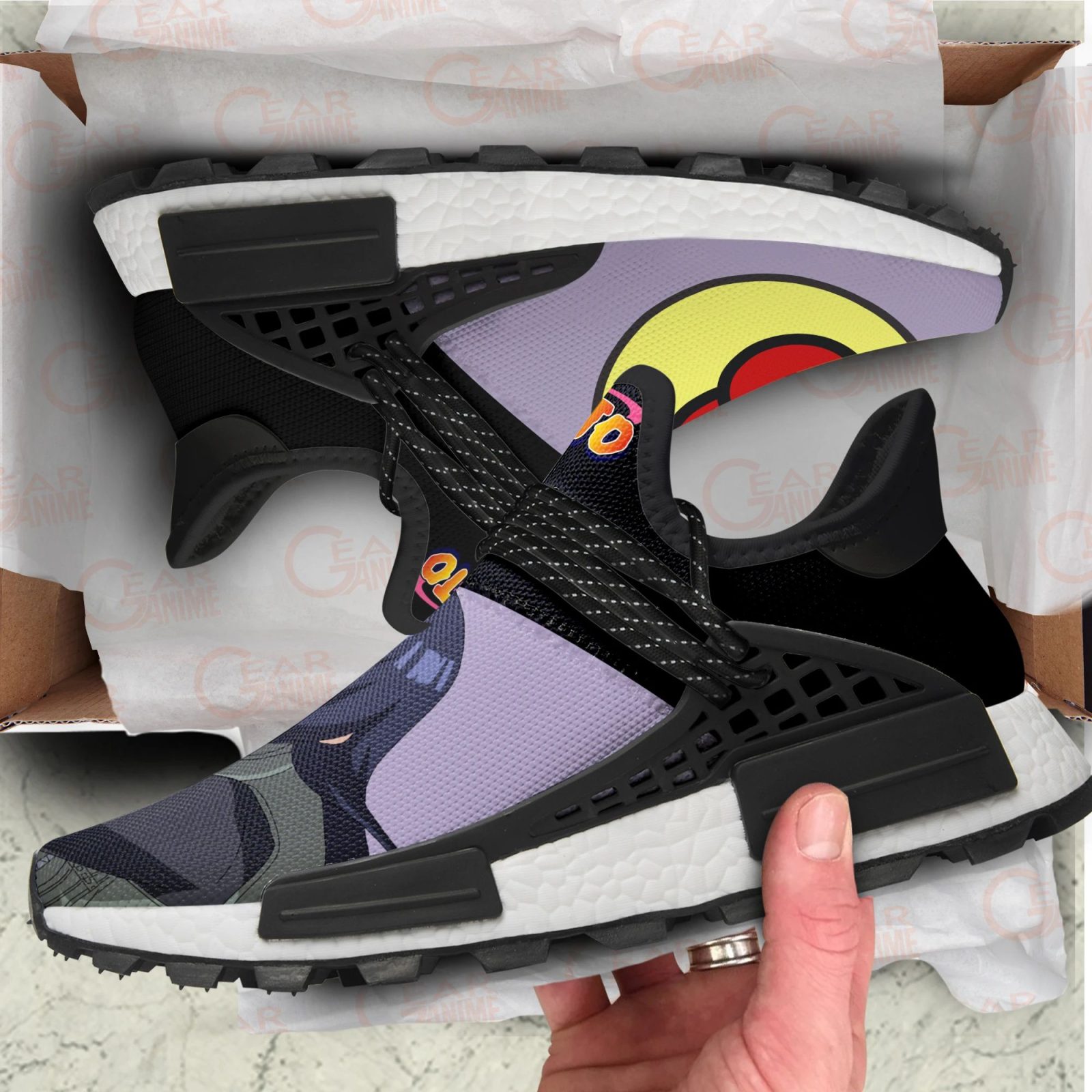 Hyuga Hinata Shoes Naruto Custom Anime Shoes PT11 - NMD Sneakers For Fan