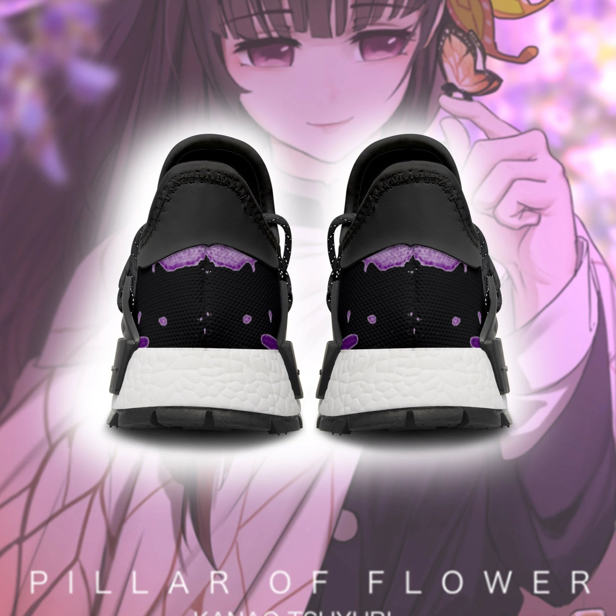 Kanao Tsuyuri Shoes Custom Demon Slayer Anime Sneakers - NMD Sneakers For Fan