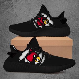 Louisville Cardinals NCAA Teams Sport Teams Top Branding Trends Custom Perfect Gift For Fans Black Shoes Yeezy v2 Sneakers