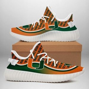Miami Hurricanes NCAA Yeezy Sneakers Sport Teams Top Branding Trends Custom Perfect Gift For Fans Shoes Yeezy Sneakers 42