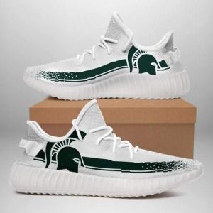 Michigan State Spartans Football NCAA Sport Teams Top Branding Trends Custom Shoes Yeezy v2 Sneakers