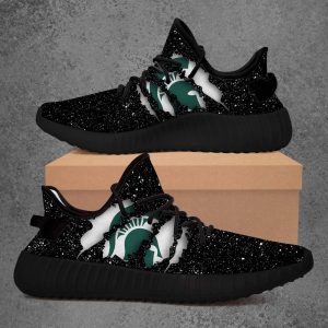 Michigan State Spartans NCAA Teams Sport Teams Top Branding Trends Custom Perfect Gift For Fans Black Shoes Yeezy v2 Sneakers