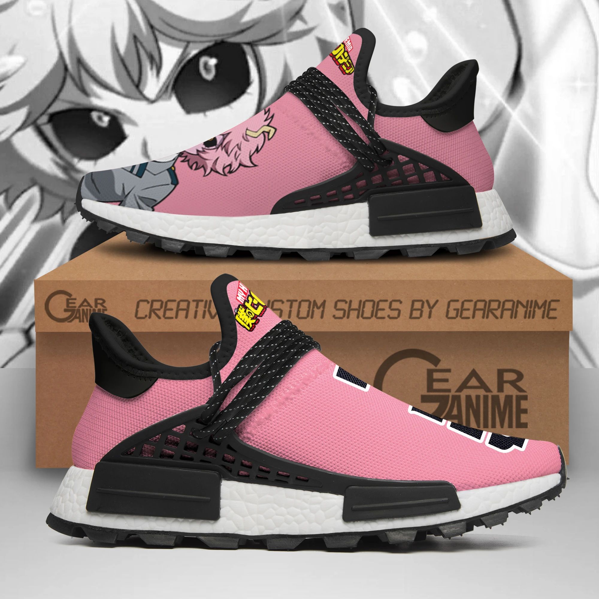 Mina Ashido Shoes My Hero Academia Custom Shoes PT11 - NMD Sneakers For Fan