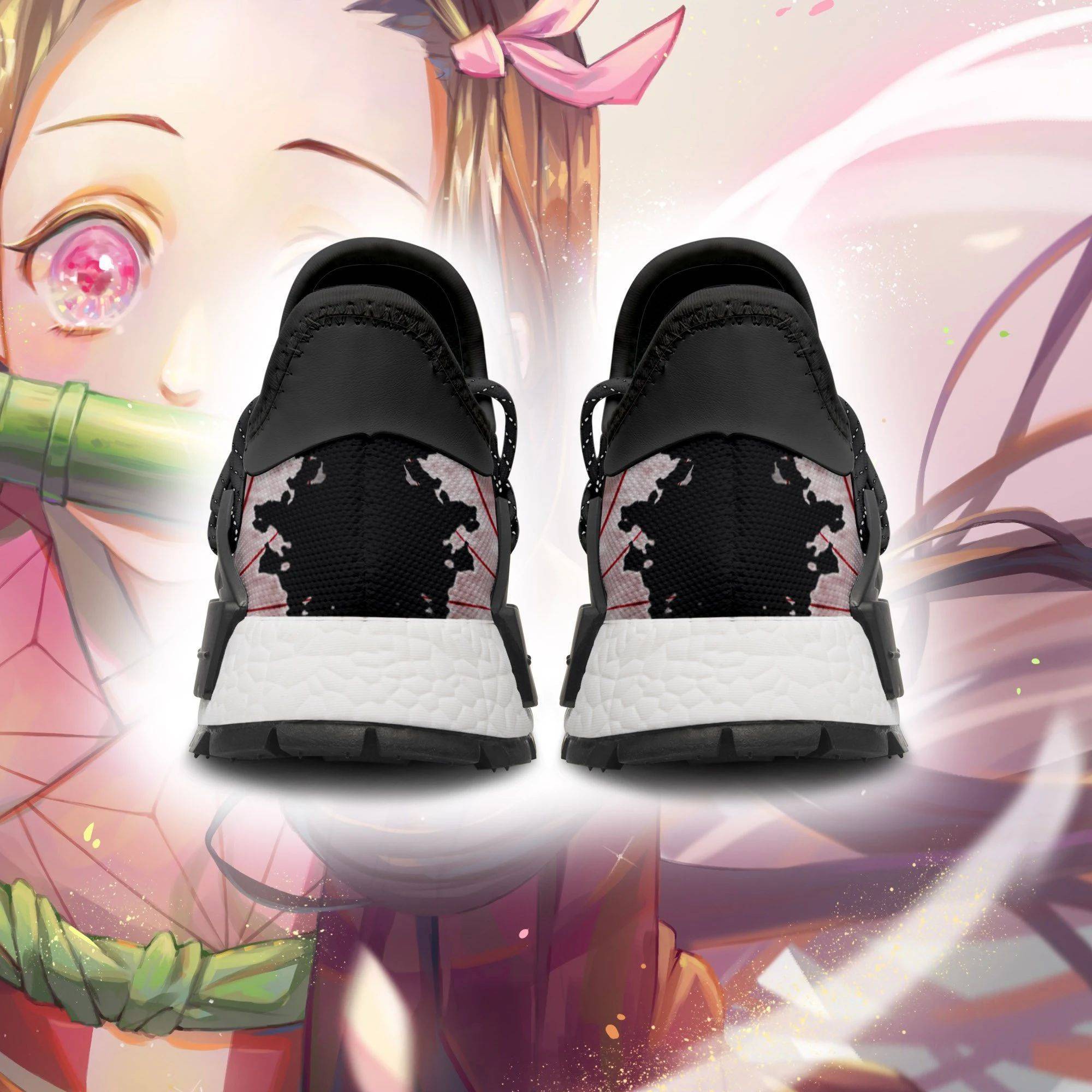 Nezuko Shoes Custom Demon Slayer Anime Sneakers - NMD Sneakers For Fan