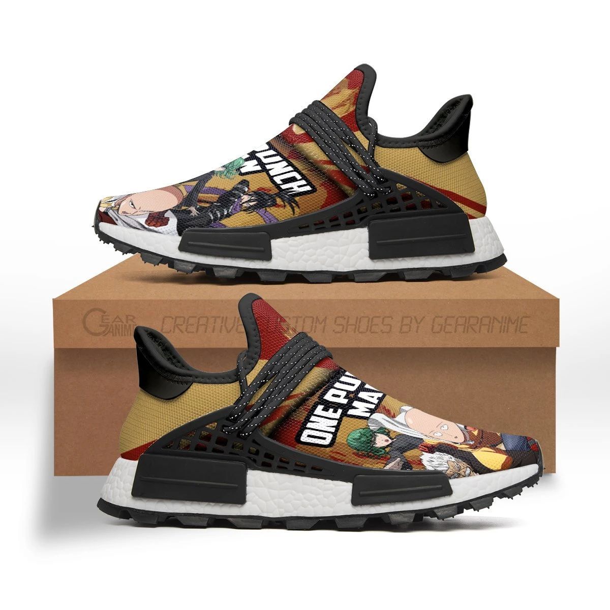 One Punch Man Shoes Characters Custom Anime Sneakers - NMD Sneakers For Fan