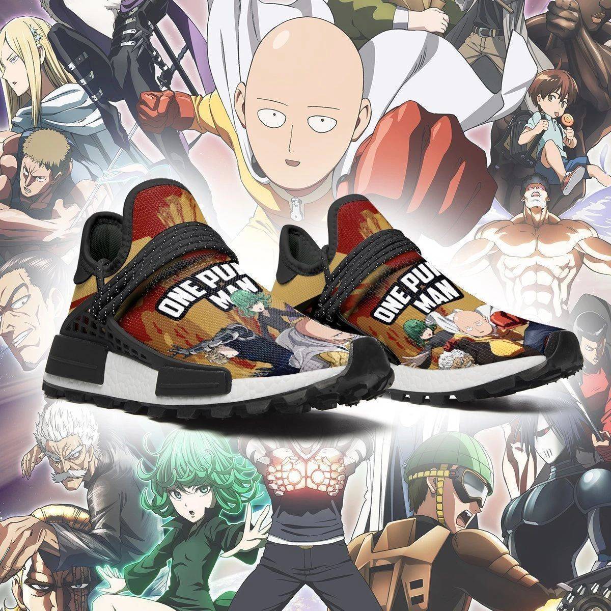 One Punch Man Shoes Characters Custom Anime Sneakers - NMD Sneakers For Fan