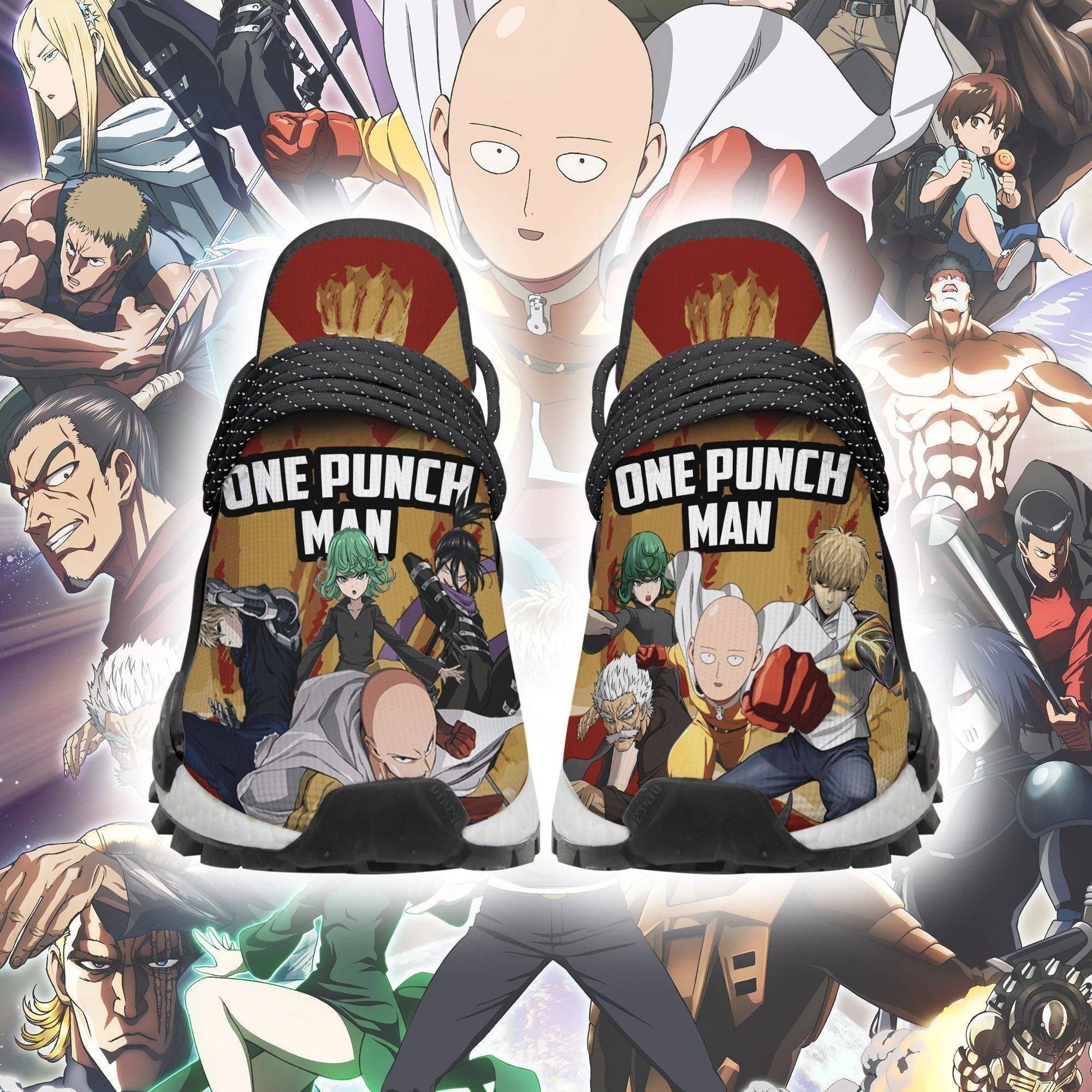 One Punch Man Shoes Characters Custom Anime Sneakers - NMD Sneakers For Fan