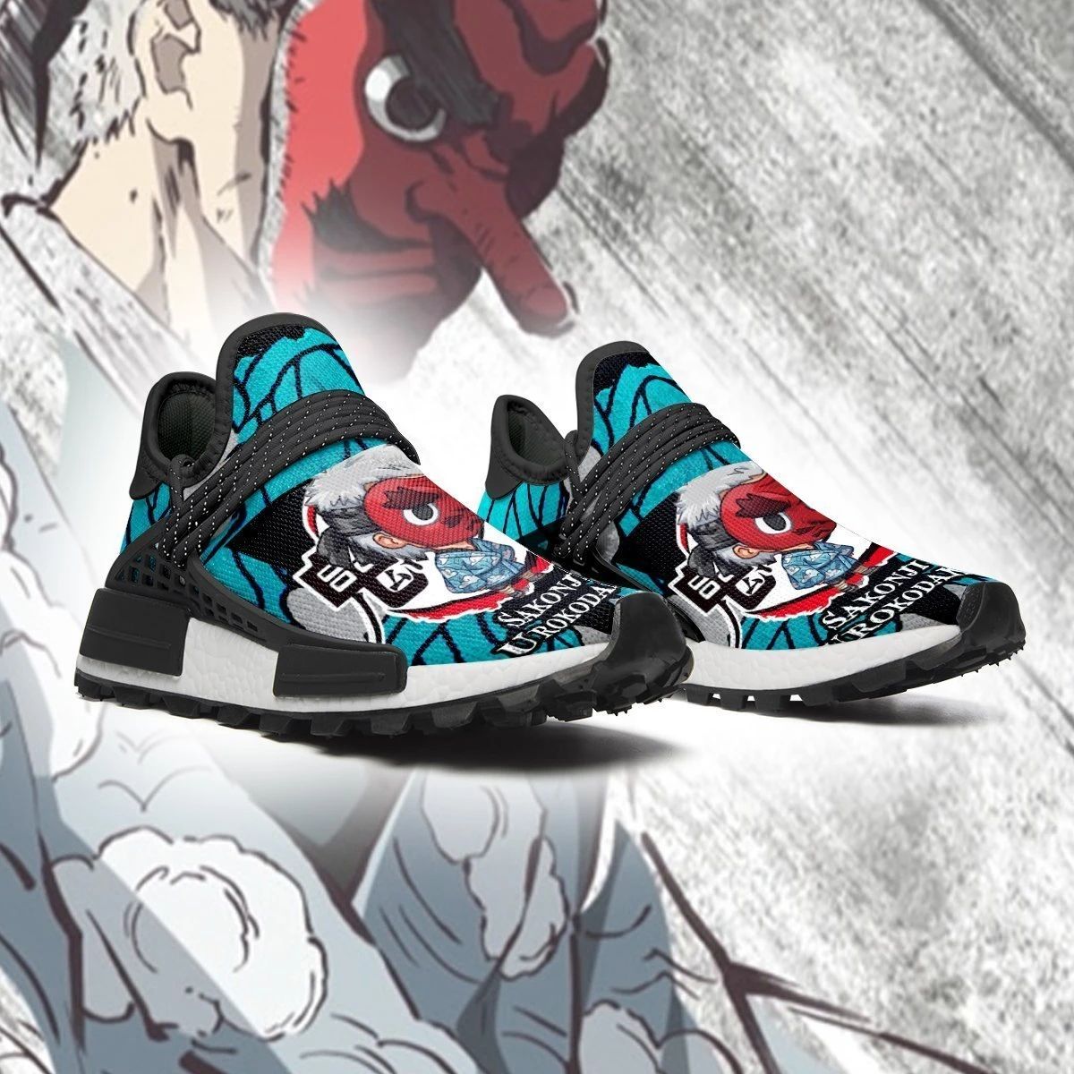 Sakonji Urokodaki Shoes Custom Demon Slayer Anime Sneakers - NMD Sneakers For Fan