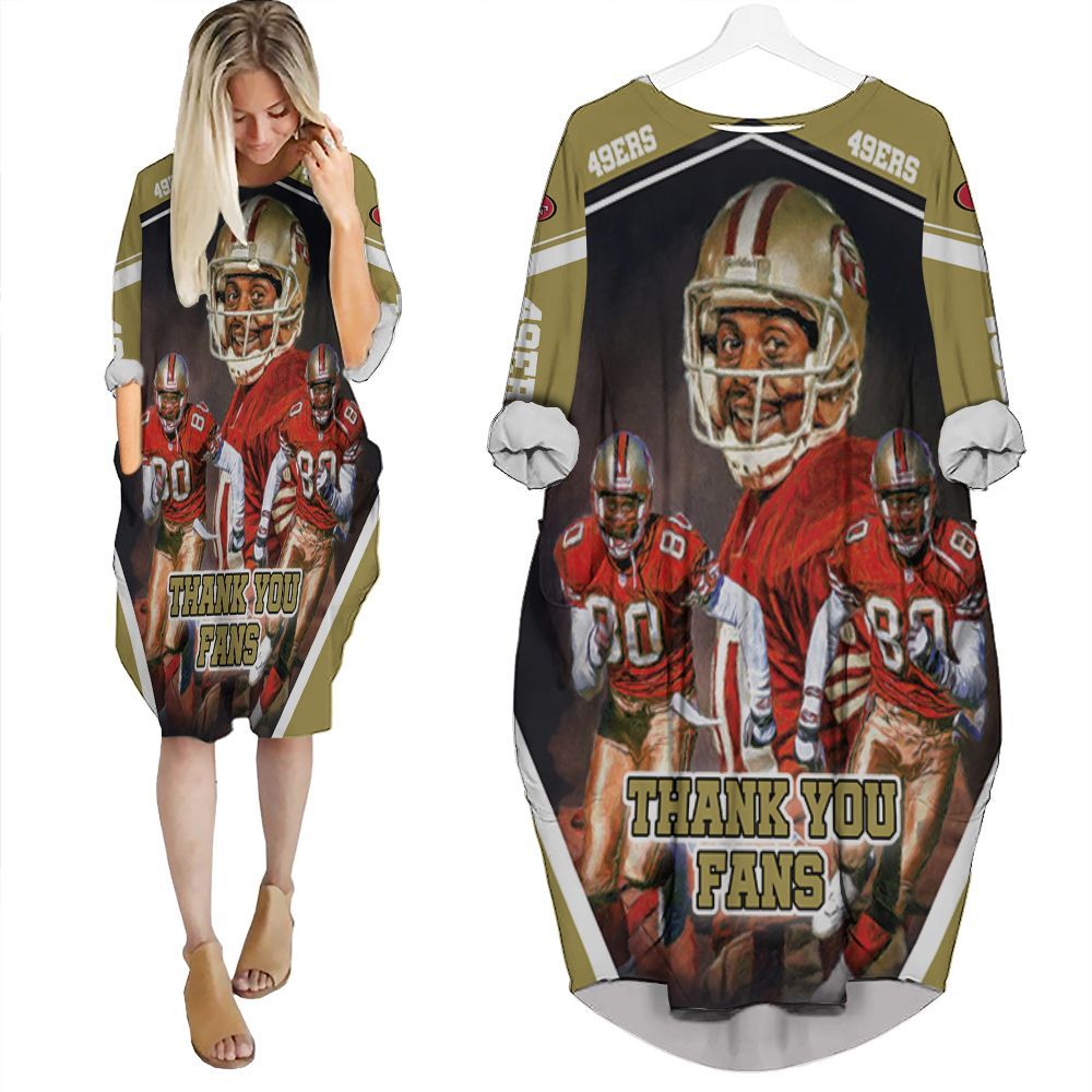 San Francisco 49Ers 2021 Super Bowl Nfc West Division Champions Batwing Pocket Dress PD2788