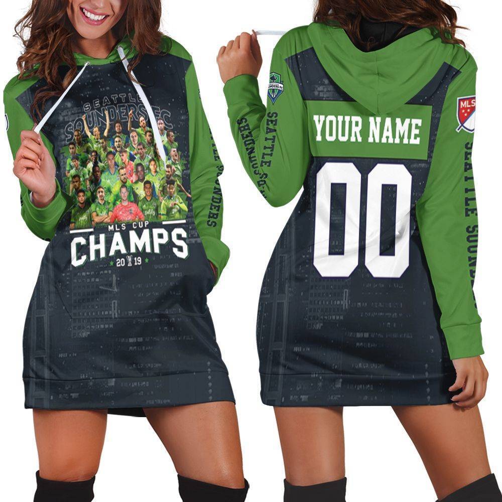 Seattle Sounders Fc Mls Cup Champions 2019 3D Personalized 1 Hoodie Dress