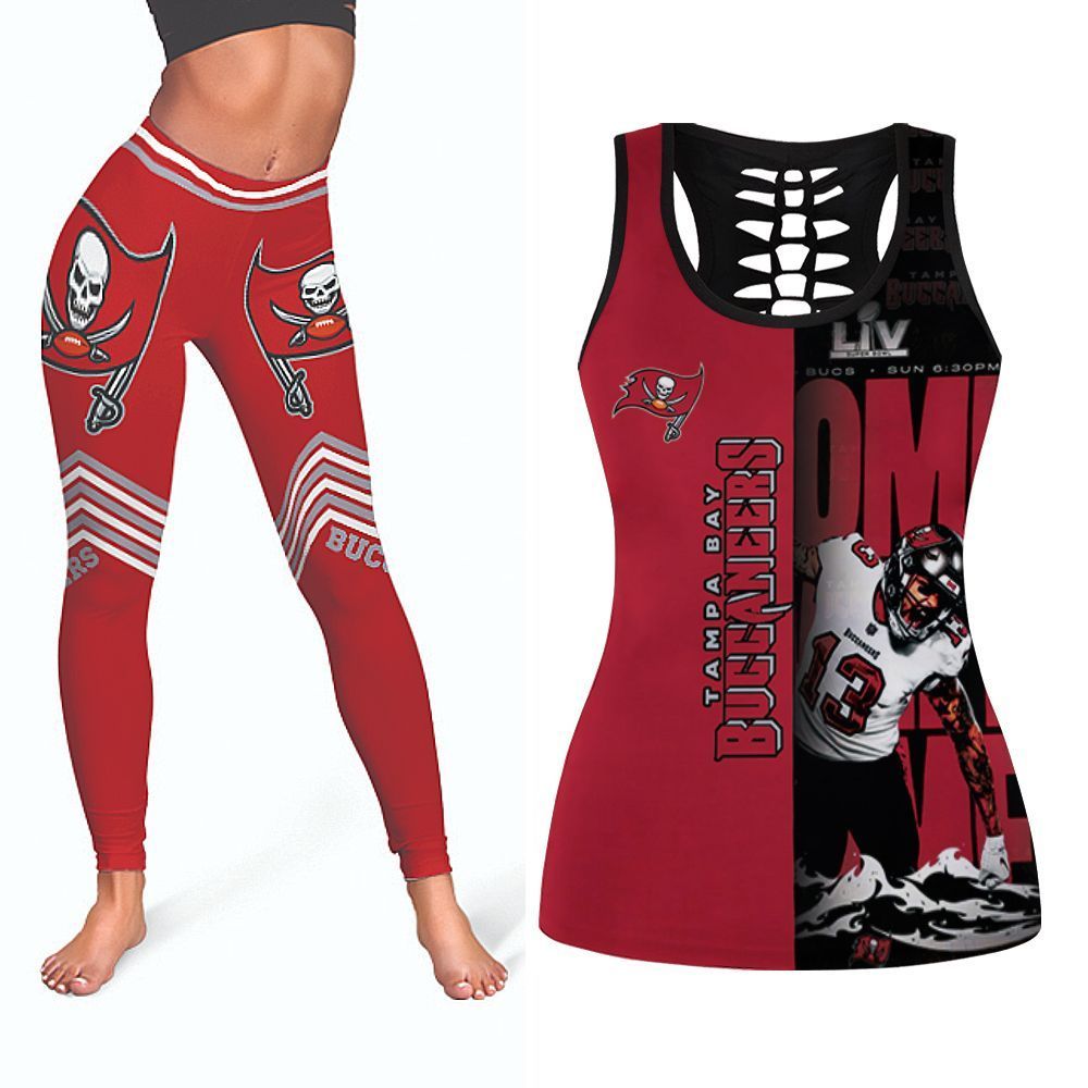 Tampa Bay Buccaneers Mike Evans #13 Home Sweet Home NFL American Football Tank Top And Legging Set Gift For Buccaneers Fans