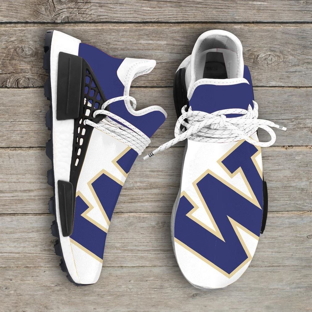 Washington Huskies NCAA Sport Teams Human Race Shoes Running Sneakers NMD Sneakers