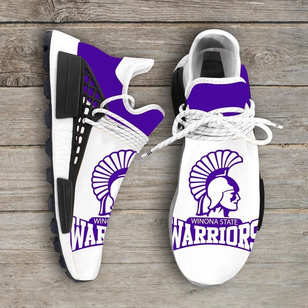 Winona State Warriors NCAA Sport Teams Human Race Shoes Running Sneakers NMD Sneakers