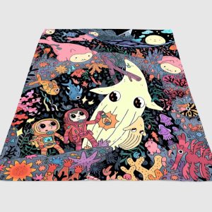Adventure Time Sea Fleece Blanket Sherpa Blanket