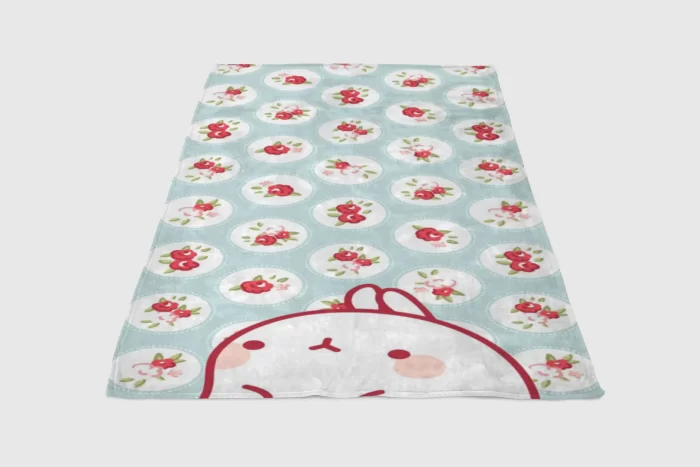 Blue And Teal Polka Dots Backgrounds Fleece Blanket Sherpa Blanket