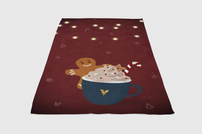 Chrismas Wallpaper Fleece Blanket Sherpa Blanket