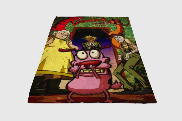 Courage The Cowardly Dog Socks Fleece Blanket Sherpa Blanket