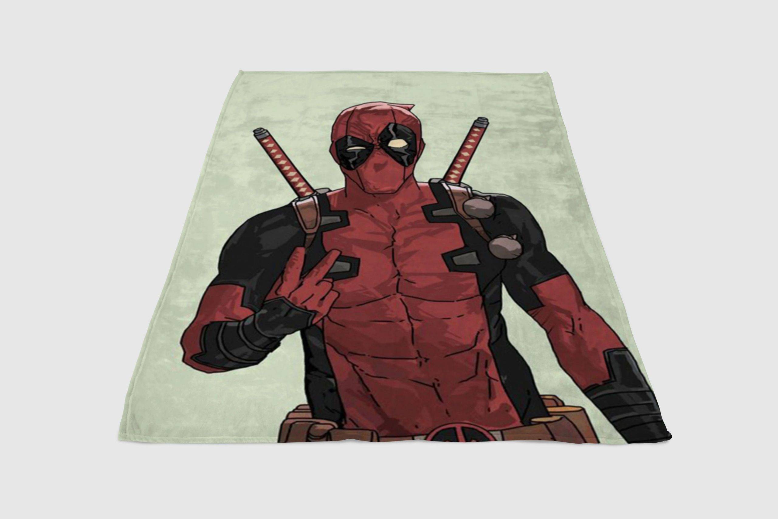 Deadpool-Backgrounds-Fleece-Blanket-Sherpa-Blanket Deadpool Backgrounds Fleece Blanket Sherpa Blanket