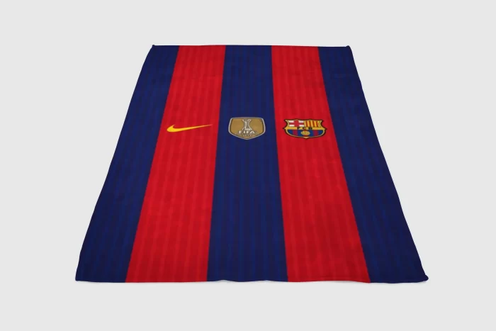 Fc Barcelona Walpaper Fleece Blanket Sherpa Blanket