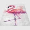 Flamingo Pink Wallpaper Fleece Blanket Sherpa Blanket