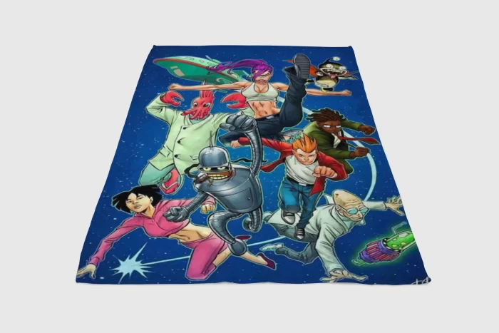 Futurama Wallpaper Fleece Blanket Sherpa Blanket