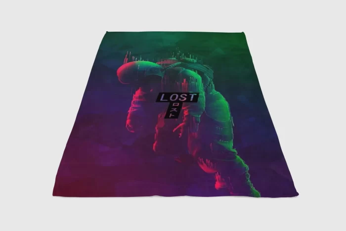 Glitch Astronaut Fleece Blanket Sherpa Blanket