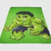 Hulk Cartoon Wallpaper Fleece Blanket Sherpa Blanket