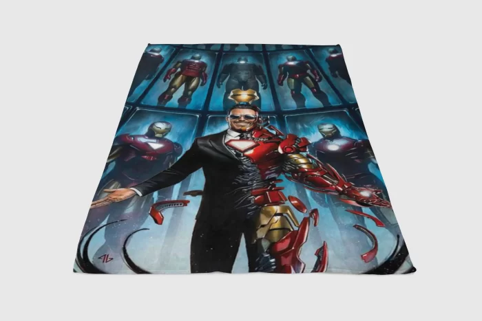 Iron Man Fleece Blanket Sherpa Blanket