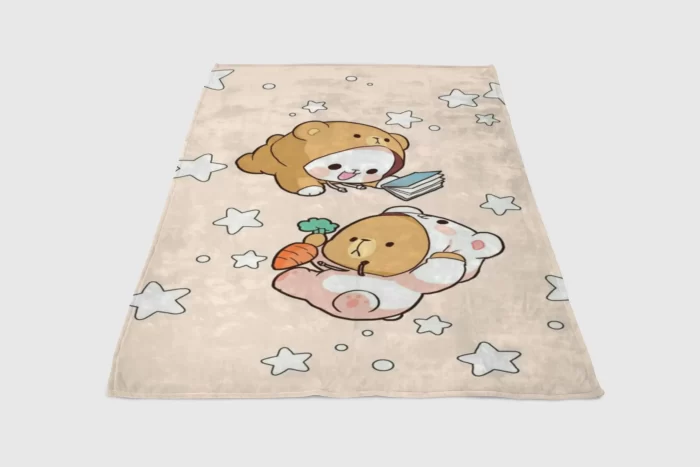 Milk And Mocha Bears Fleece Blanket Sherpa Blanket