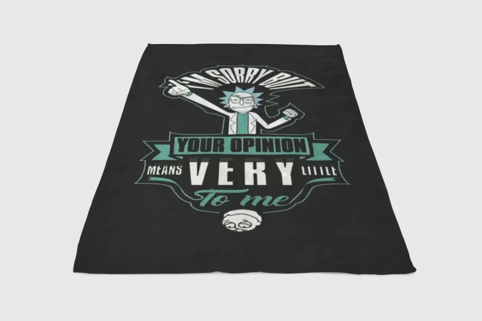 Rick And Morty Phrases Fleece Blanket Sherpa Blanket
