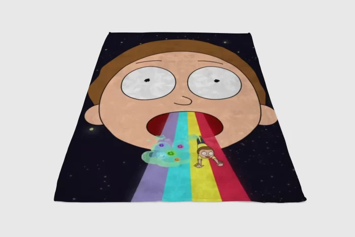 Rick Et Morty Wallpaper Fleece Blanket Sherpa Blanket