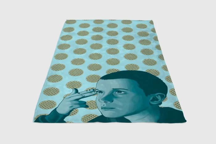 Stranger Things Wallpaper Eleven Wallpaper Fleece Blanket Sherpa Blanket