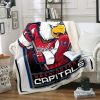 Washington Capitals 4 Fleece Fleece Blanket Sherpa Blanket