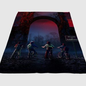 Welcome To Hawkins Stranger Things Fleece Blanket Sherpa Blanket
