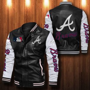Atlanta Braves Leather Bomber Jacket
